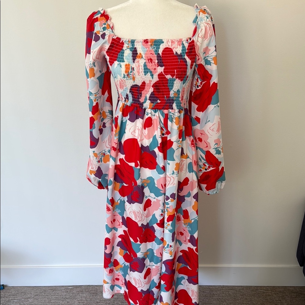 Floral Long Sleeve Dress